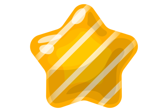 Cartoon Star for Game Interface: Glossy Design Review