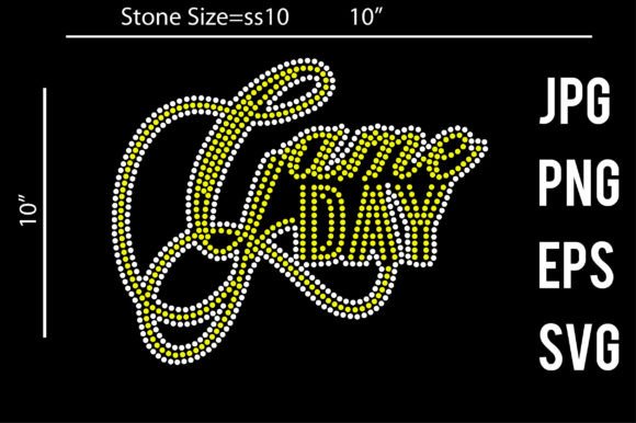 Game Day Rhinestone Template Design: Graphics & Crafts for Publishers