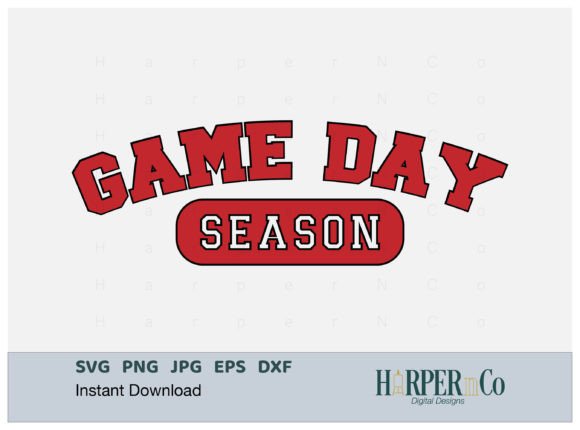 Game Day Season SVG, PNG, Cut File, EPS