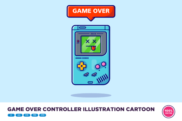 Game over Controller Illustration: A Designer's Honest Take