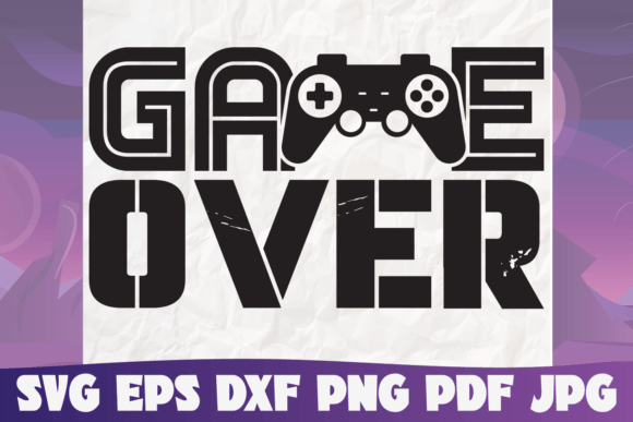 Game over Svg Graphics for Editorial & Graphic Templates