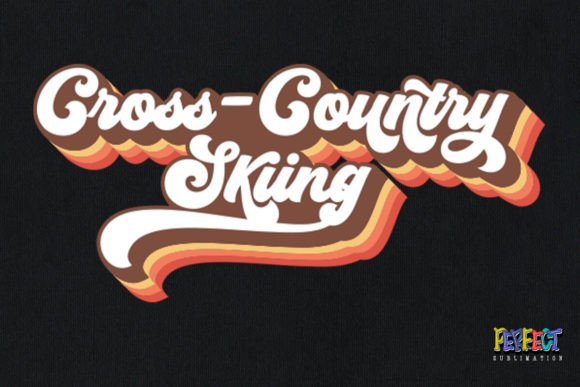 Gross Country Skiing Retro Groovy Game