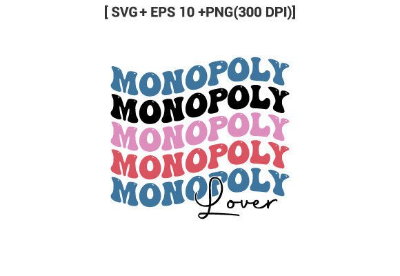 Monopoly Lover Retro SVG: Graphics for Crafts & Selling