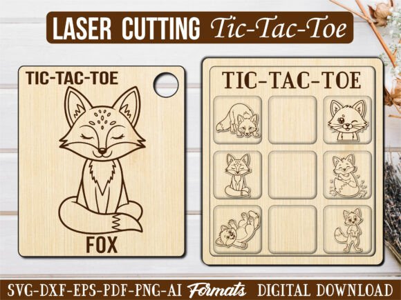 Sleeping Fox Tic Tac Toe: Laser Engraving Graphics Review