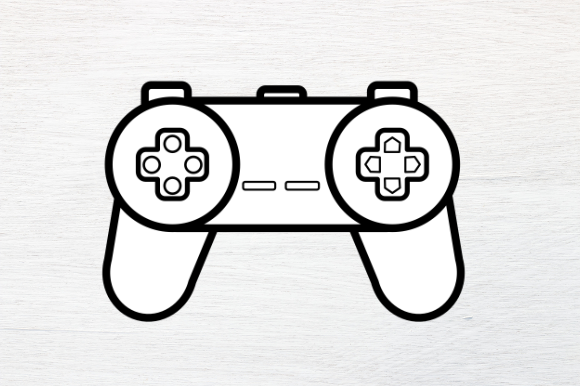 Video Game Controller Graphics for Illustrations